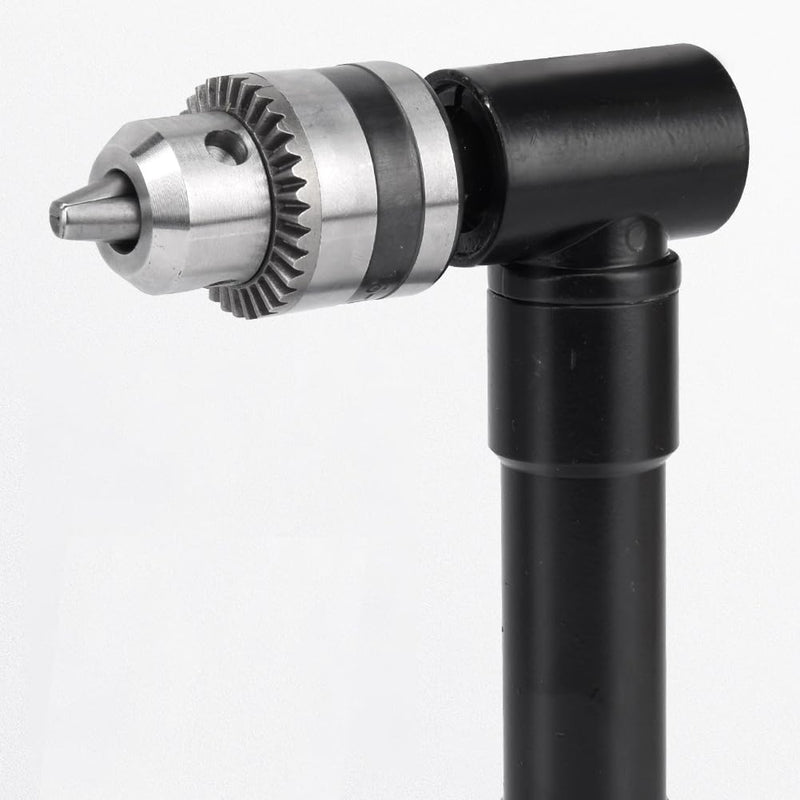 Right Angle Drill Adapter,90 Degree Drill Bit Corner Adapter with 3/8" Keyed Chuck 8mm Hex Shank,Cordless Right Angle Drill Attachment Adapter for Driving Screws in Tight Spaces