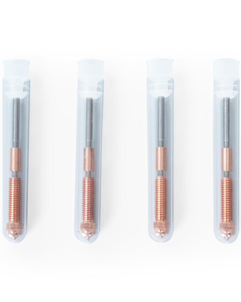 Creality Official K1C Nozzles 4 PCS, Unicorn Quick-Swap Nozzle Kit,High Speed Tri-Metal Steel-Tipped Copper and Titanium Alloy Heatbreak Nozzle Kit Suitable for Creality K1C,Ender 3 V3,V3 Plus Models 4PCS-0.4 0.6 0.8