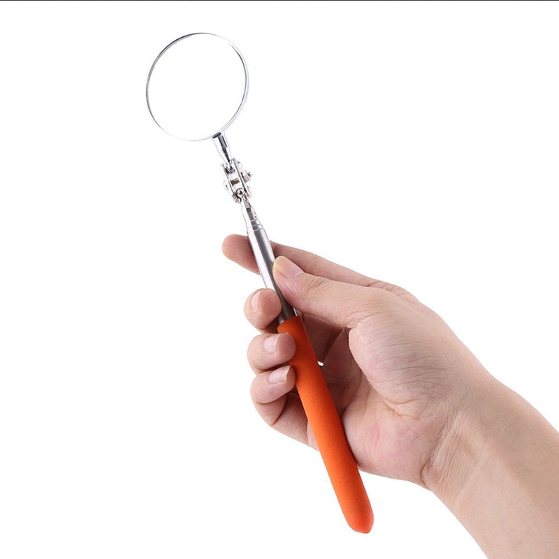Telescopic Inspection Mirror, Machine Tool Inspection Mirrors 360 Rotation for Mechanics Cars(50×600mm Grip Cover) 50*600mm Grip Cover