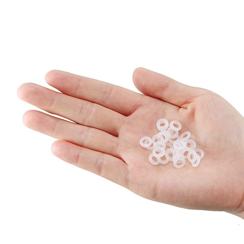 uxcell Silicone O-Ring, 8mm OD, 4mm ID, 2mm Width, VMQ Seal Rings Gasket, White, Pack of 30 4mmx8mmx2mm