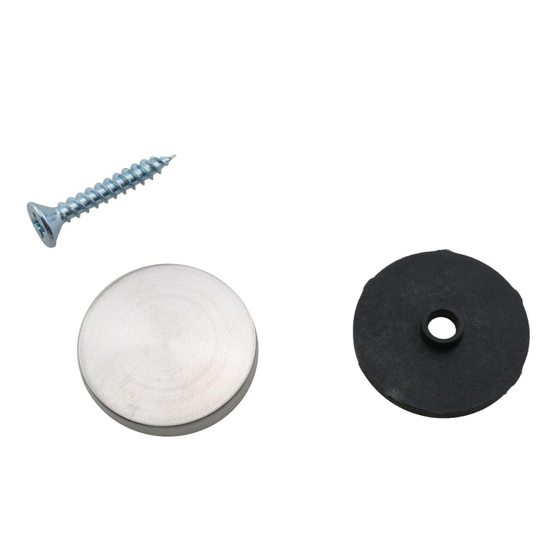 TAODAN 20PCS Stainless Steel Steel Plastic Nails 25MM Screw Cap Fastener Mirror Screw Cap Nails Glass Signage Nails Polished Decorative Cap Nails for Coffee Table Closet Shop Facility Signage