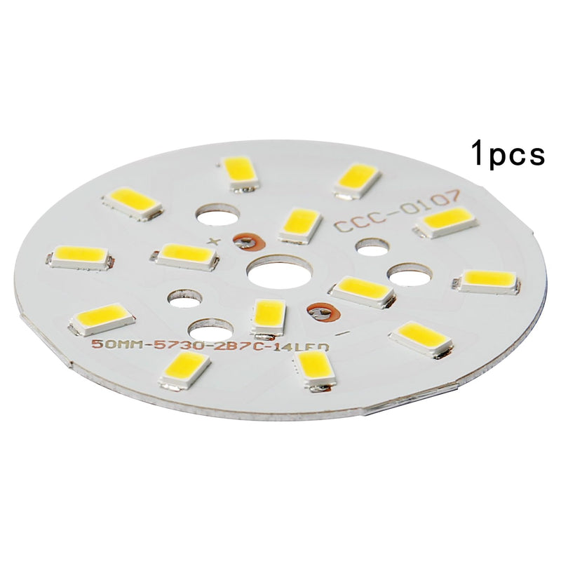 Othmro 1Pcs 50mm Dia LED Chip Bulb Super Bright High Power, 21-24V 4000K 5730 Aluminum LED Bulb Surface Mounted Devices Light Beads,Floodlight for Camper Light Bulb, Home Reading, Light Marine Lamps 1 50 4000k