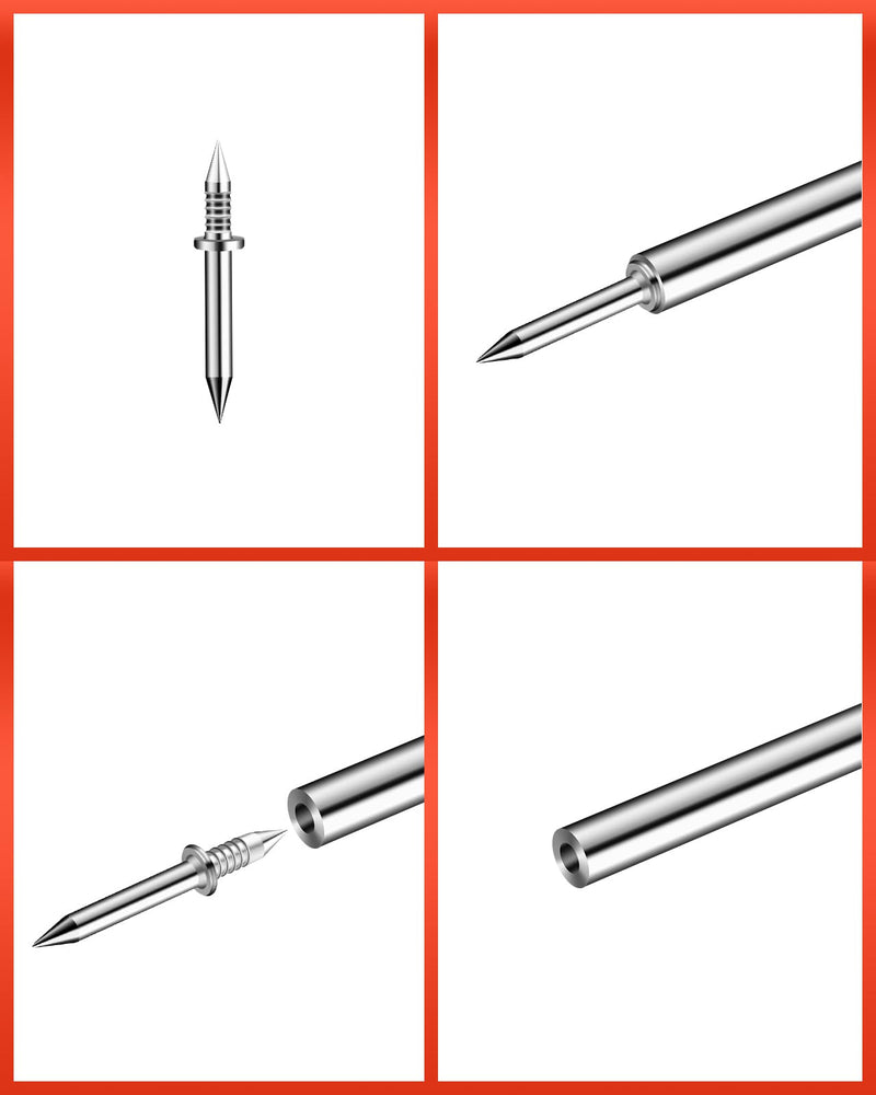 Double-Head Skirting Thread Seamless Nail, Skirting Line without Marks Nail, Seamless Nail, Invisible Security Screws,Solid Wood Baseboard Equipped with Nail Specific Sleeve Tool (240pcs+3tools) 240pcs+3tools