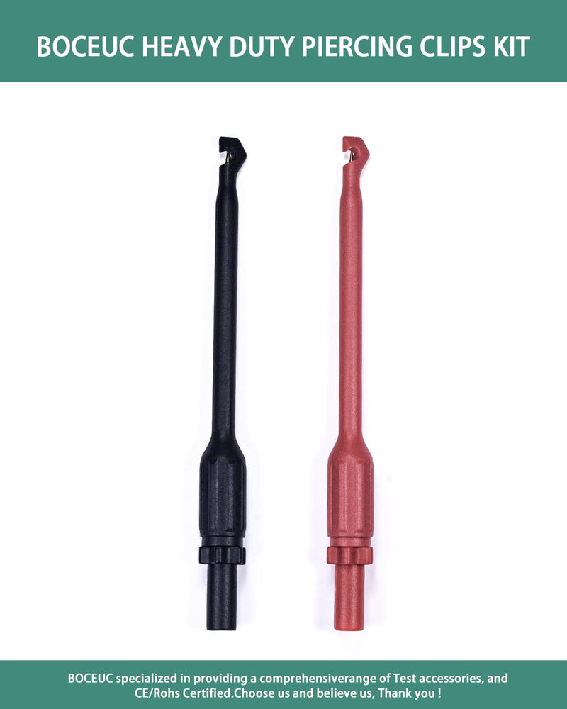 Test Probes, Wire Piercing Probe Kit for 4mm Banana Extended Test Cable Automotive Diagnostic Car Test Tool 4mm Plug(Extended Edition)