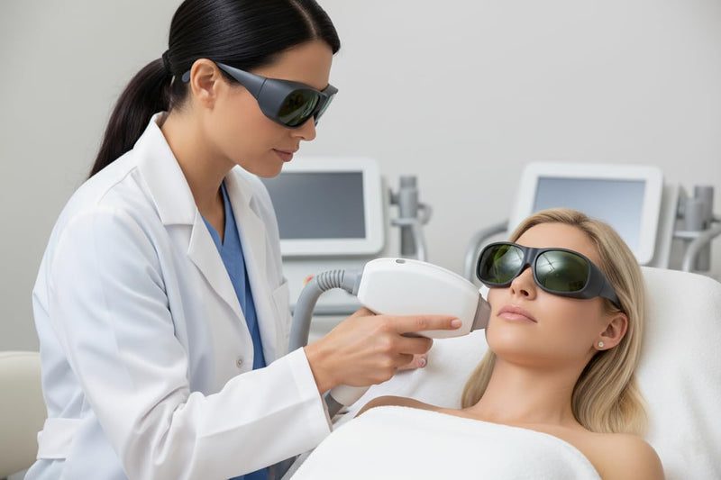 LaserPair IPL Laser Safety Glasses 200-1800nm 2% Transmission Protective IPL Elight SHR Black