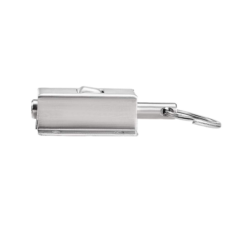 uxcell Door Barrel Bolt, Stainless Steel Ring-Pull Spring Loaded Auto Sliding Latch