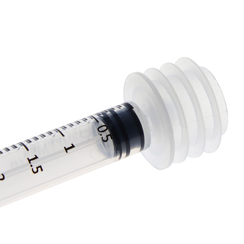 Juvale 45 Pack Press In Medicine Bottle Adapter for Syringe, 3 Sized Medical Dosing Adaptor for Oral Dispensers, Liquid Medication