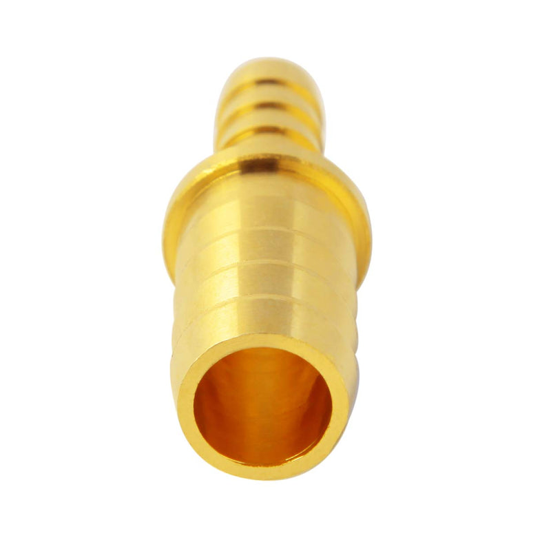 Brass Hose Barb Reducer, 3/8" to 1/4" Hose ID, Reducing Barbed Hose Splicer Mender Coupler Warter Fuel Air (Pack of 2) 3/8-1/4