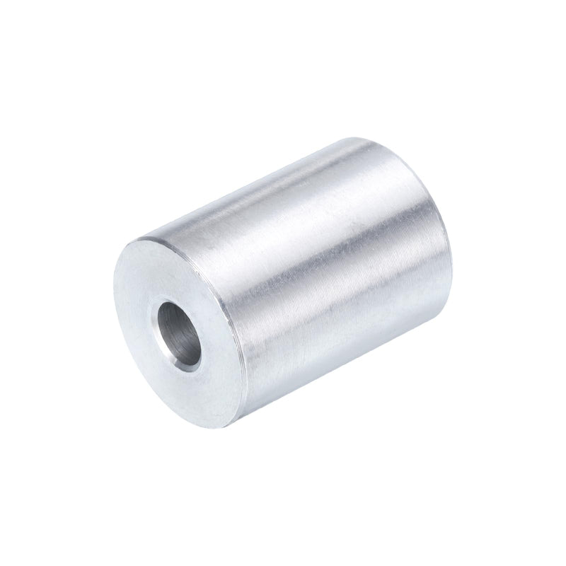 uxcell 10pcs Aluminum Spacer 1/4" Bore x 3/4" OD x 1" Length Screw Standoff Bushing Plain Finish Round Metal Spacer for 1/4 ID Screws Bolts and Rods 1/4" x 3/4" x 1" Silver Tone