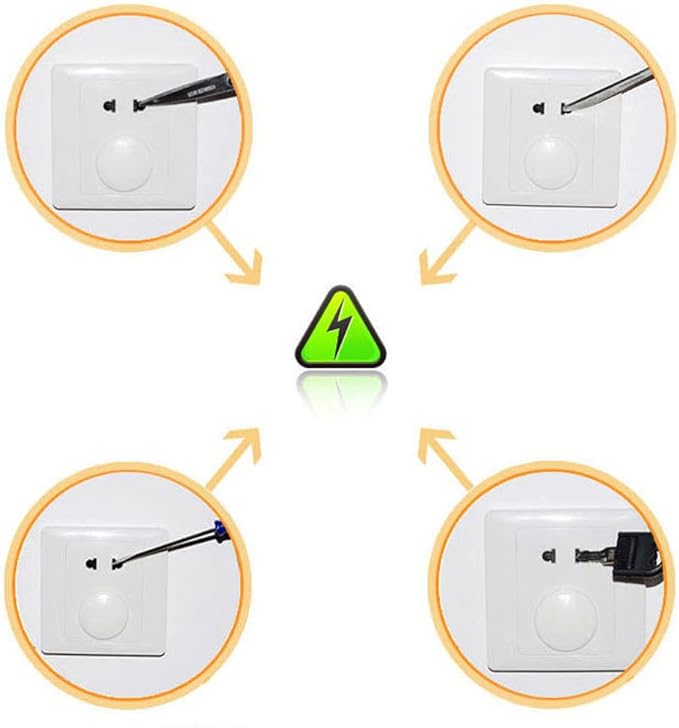 TIYEP Outlet Cap, 3 Holes, 3P, 2P, Outlet Cover, Baby Guard, Outlet Guard, Safety Cover, Child Safety Cover, Prevents Tampering, Injury Prevention, Accident Prevention (10, 3P) - NewNest Australia