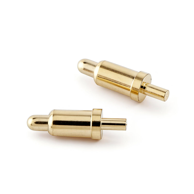 100Pcs Pogo Pins- 4.3mm Gold Plated Copper Spring Pogo Pins | Spring Test Probe Round Pogo Pin-,Pogo pin Header Target Connector Through Hold PCB Test Pin, Thimble Signal Pin