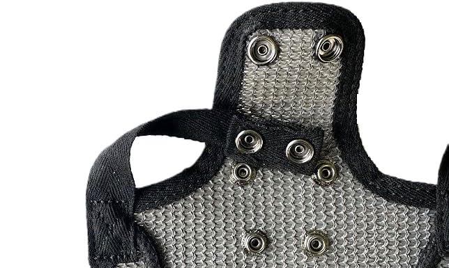 DOWN UNDER OUTDOORS 2 Pack Small Chicken Saddles for Bantams and Young Birds, Includes Shoulder Covers (Grey Mesh) grey mesh
