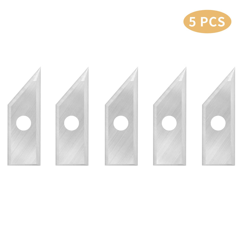 60 Degree Carbide Inserts for BINSTAK-B2301-1/4 Shank 60-Deg V Groove Router Bit - 5 PCS