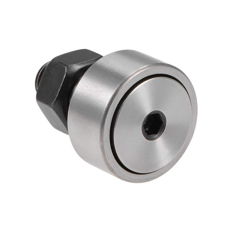 uxcell CF12 Cam Follower KR30 Needle Roller Bearing, 30mm Roller Diameter, 14mm Roller Width, M12 Standard Stud