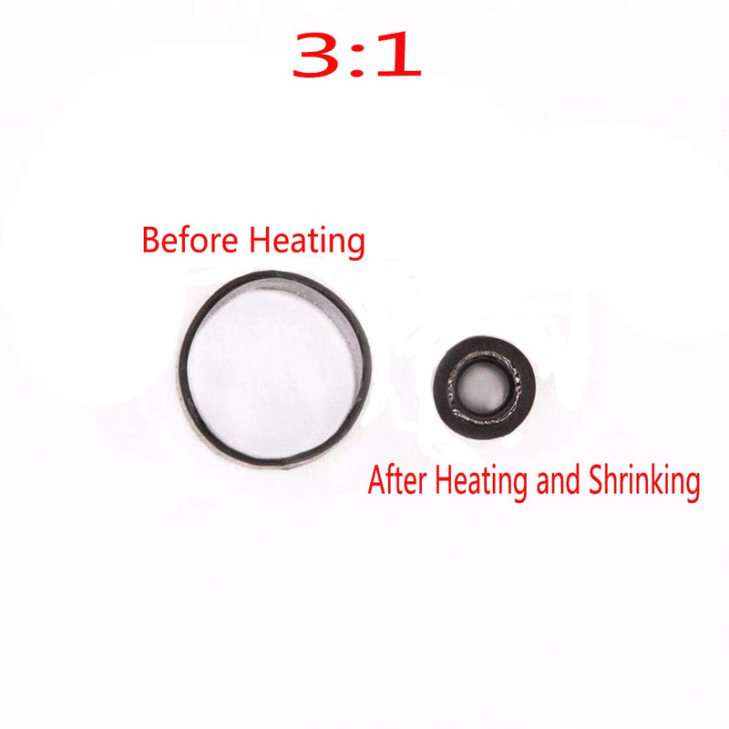 20 Ft 3/8" (Diameter) Dual Wall Black Heat Shrink Tubing 3:1, Each 1 Ft Long, 20 PCS,No Wrinkle Electrical Shrink Tube for Wires,Marine Grade Shrink Tube with Adhesive Lined Waterproof 20 Ft in Total 9.5mm(3/8")-20FT Black