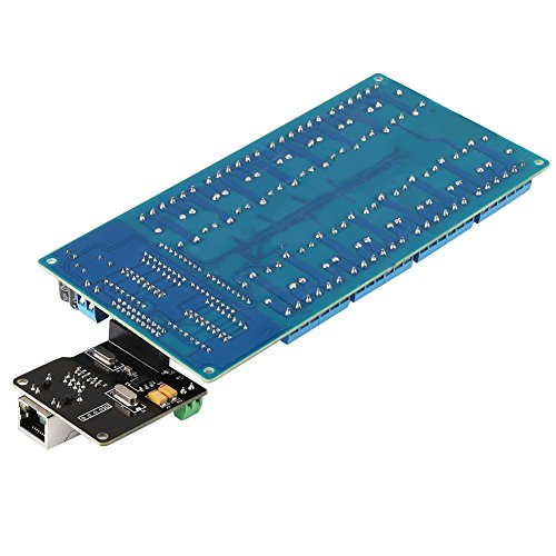 RJ45 Port Ethernet Control Module with 16-Channel Relay LAN WAN Network Web Server Network Ethernet Relay Control