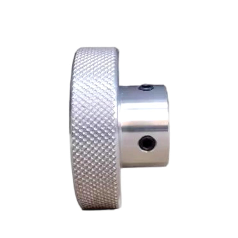 CHANCS Aluminium Alloy Machine Tool Handwheels 30mm OD 5mm Bore Turning Handles for Lathes Milling Machine Machinery Accessories 30-5 Silvery