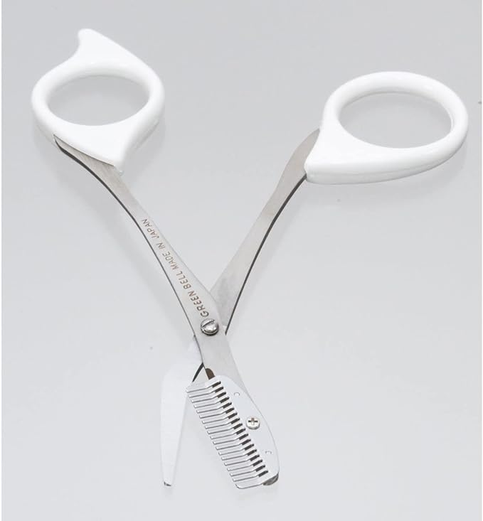 Greenbell Stainless Steel Brow Scissors with Brow (White) - NewNest Australia