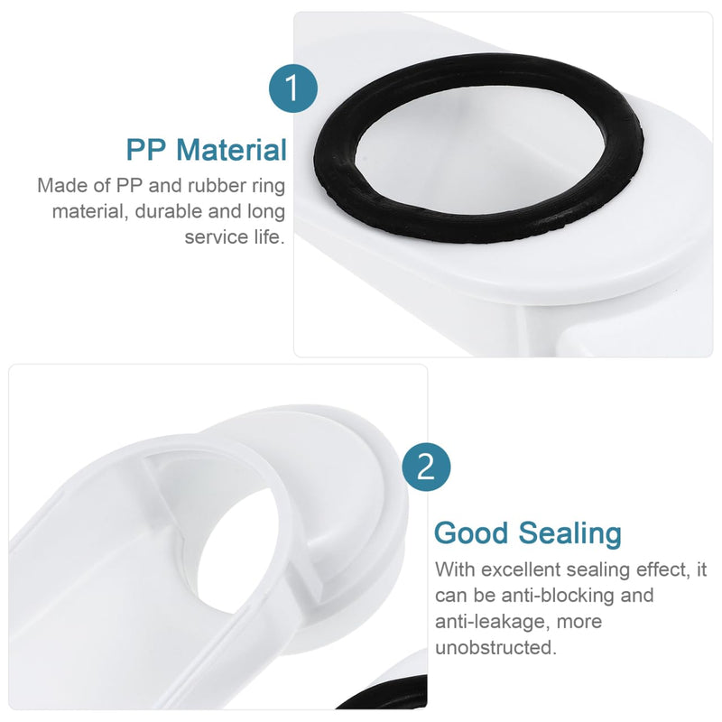 DOITOOL Adjustable Toilet Shifter Flange Adapter for 4.5-6 Inch Offset Toilet Replacement Part Compatible with 3.78-4.33 Inch Drain Bathroom Installation Tool