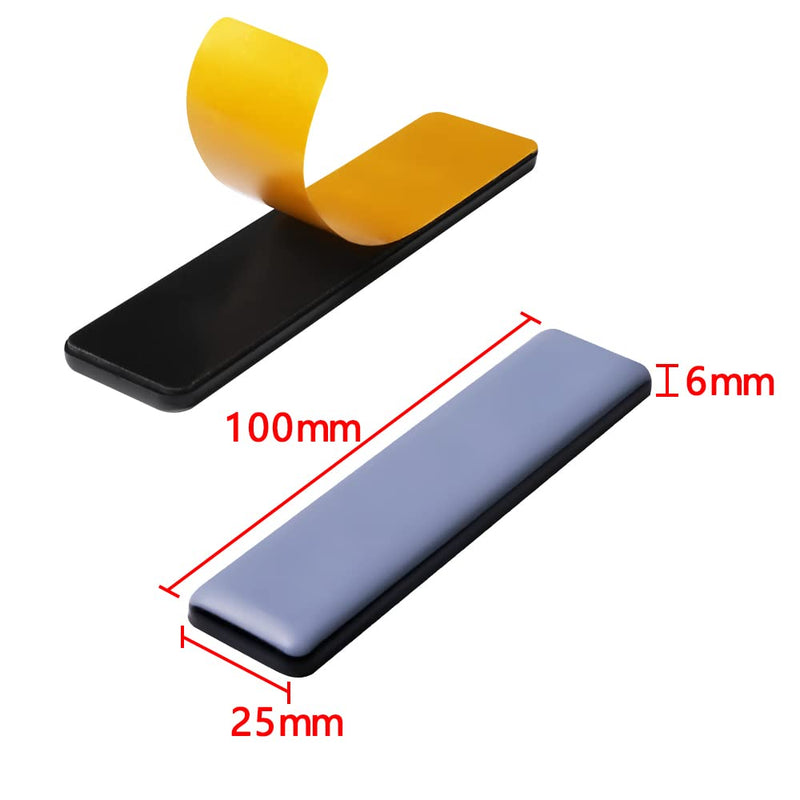 Furniture Sliders for Carpet and Hardwood Floors Adhesive Furniture Glides Sliders,Self-Stick PTFE (Teflon) Furniture Sliders Pads,Floor Protectors(4,Rectangle 25 * 100mm，1 * 4in) rectangle25*100mm 4