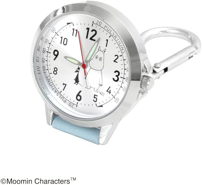 Moomin ST-TSM0011 Watch with Carabiner (Luminous Hand) Sax Blue - NewNest Australia