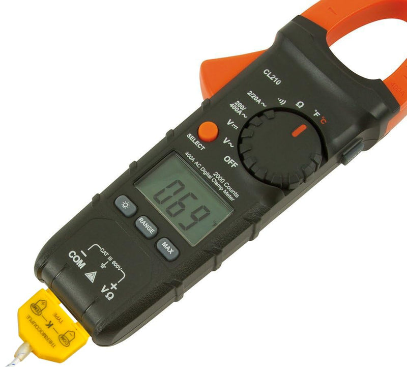 69028 Replacement Thermocouple,Compatible with Klein Tools multimeters and clamp Meters Banana Type Plugs