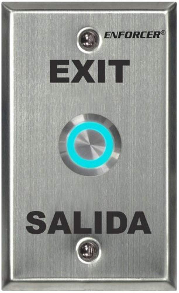 Seco-Larm Enforcer Push-to-Exit Plate, Vandal Resistant, Illuminated (SD-7275SGEX1Q)