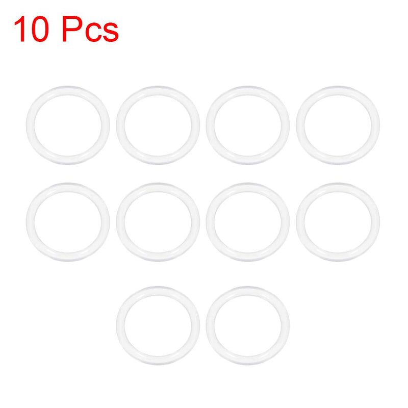uxcell Silicone O-Ring, 25mm OD, 19mm ID, 3mm Width, VMQ Seal Rings Gasket, White, Pack of 10 19mmx25mmx3mm