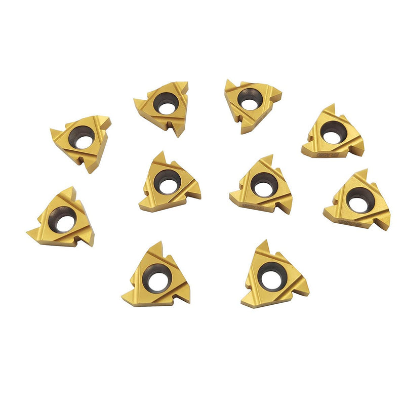 10PCS 16ER AG60 / 16IR AG60 CNC Lathe Indexable Threading Carbide Insert Blade (16ER AG60)