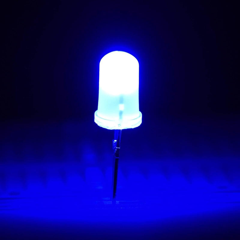 EBOOT 1000 Pieces Clear LED Light Emitting Diodes Bulb Lamp, 5 mm, 10 Colors x 100pcs
