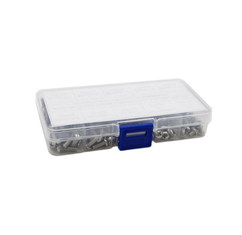#6-32 UNC Stainless Steel Phillips Pan Head Machine Screws Nuts Flat Washers Assortment Kit #6-32UNC