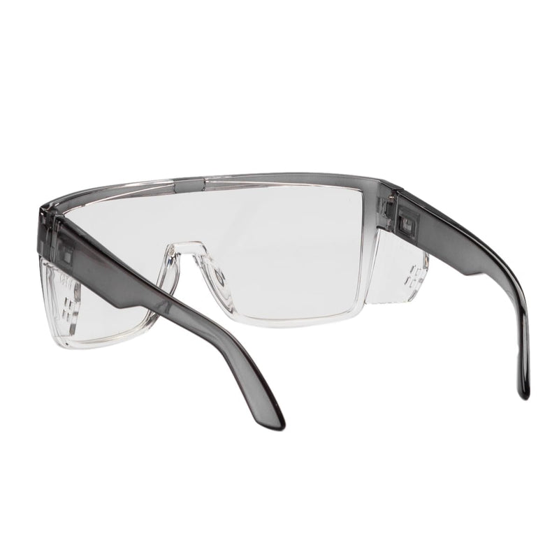 Transition Photochromic Safety Glasses For Men Women Wrap Around Safety glasses with Anti bluelight UV Protection Two Tone(grey)