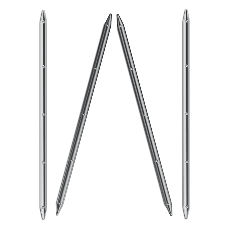 NovelBee 4pcs 24" x 3/4" Boat Rub Strakes,316 Stainless Steel Line Rub Strake Protection for Marine Boat Yacht RV
