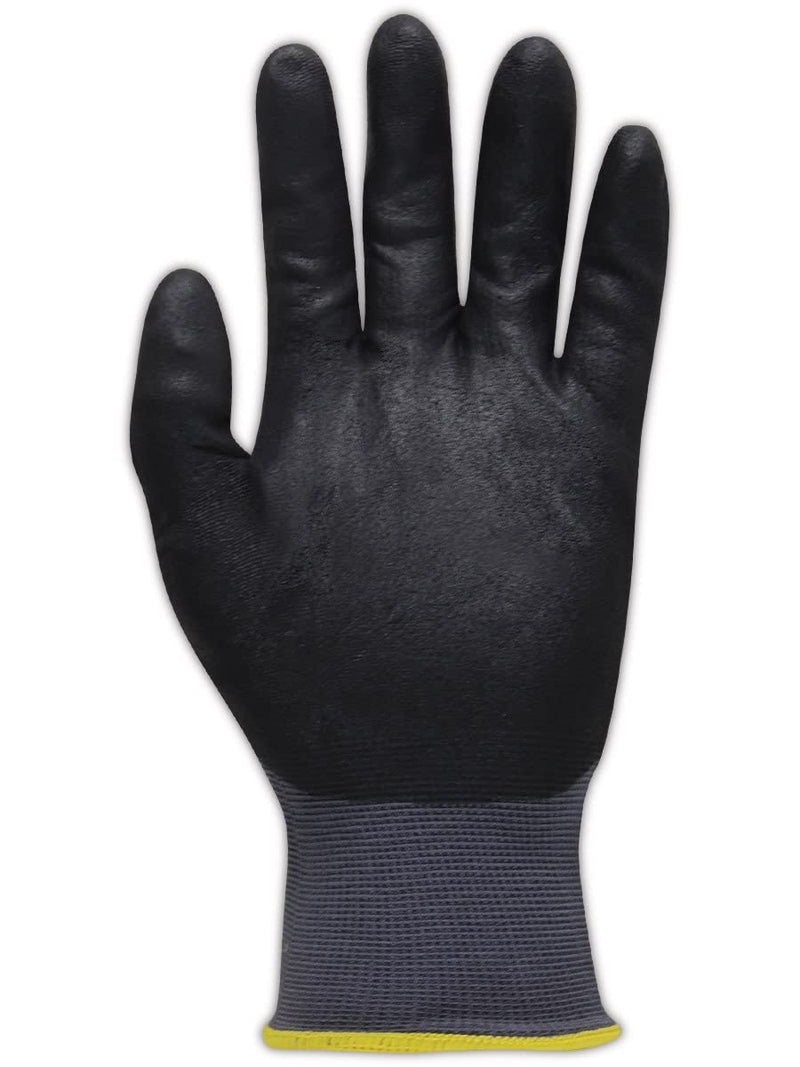 MAGID D-ROC ANSI A1 Lightweight Foam Nitrile Coated Work Gloves, 12 Pairs, Size 9/Large, GP110 9/L
