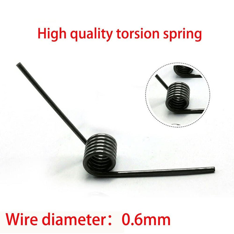 V-Spring, 0.6 Wire Diameter Torsion Small Torsion Spring, Hairpin Spring, 180/120/90/60 Degree Torsion Spring, 10pcs(3 laps 180 degrees) 3 laps 180 degrees 5.0MM_0.6MM - NewNest Australia