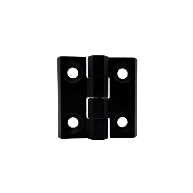 YSMITH Black Zinc Alloy Butt Hinge 2" Mount for Industrial Cabinet 8 Pack | with Matte Black Powder Coating, 180° Opening, Surface Mount, for Door 2 Inch-8 Pack