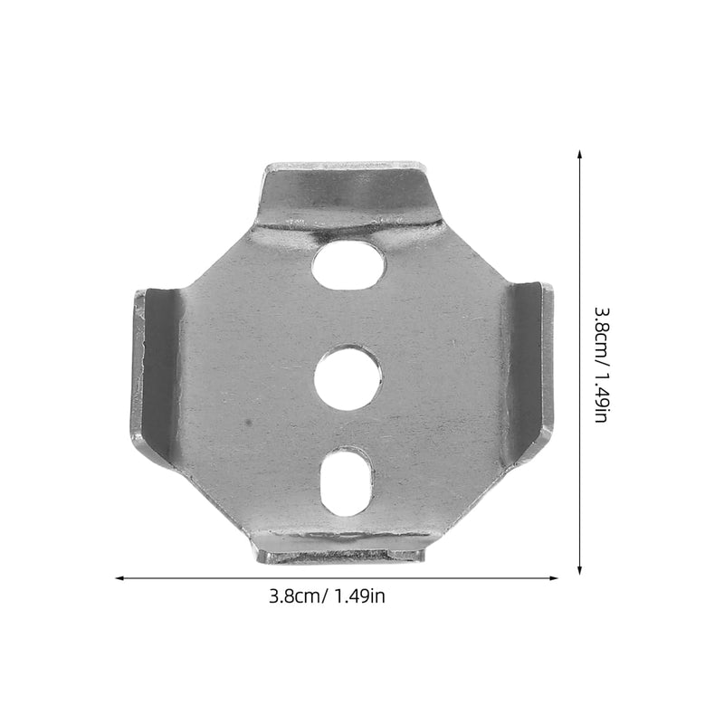 Mipcase 2 Pcs Bathroom Towel Rack Brackets Mounting Hardware for Towel Bar Replacement Parts and Toilet Roll Holder Repair Accessory 1.49 X 1.49 X 0.31 in for Easy Bathroom Installation