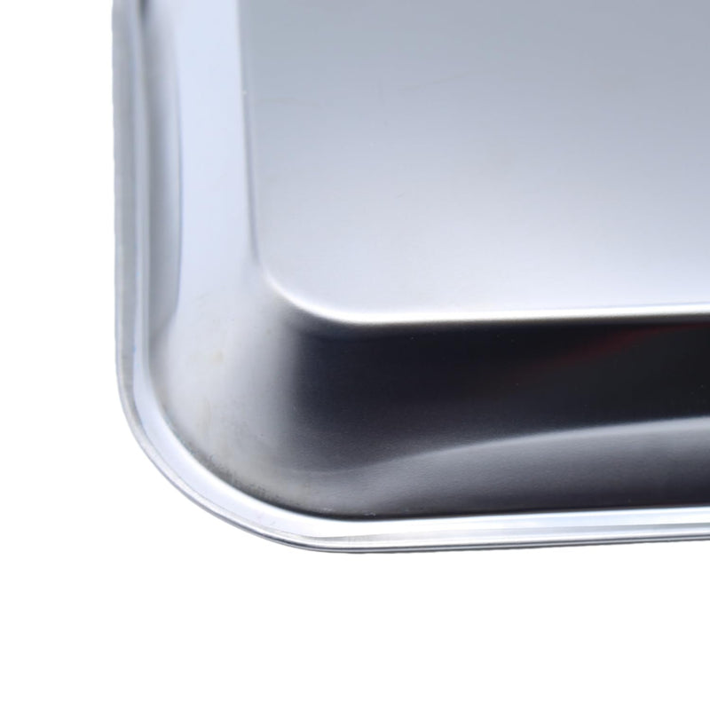 Stainless Steel Medical Instrument Trays, 3 Pack Metal Tray Medical Tray Dental Procedure Tray, Small Flat Trays for Dental, Surgical, Lab Tools, Tattoo, Nail Tools (3 Pack- 8.6" * 4.4" * 0.8") 3 PACK- 8.6" * 4.4" * 0.8"