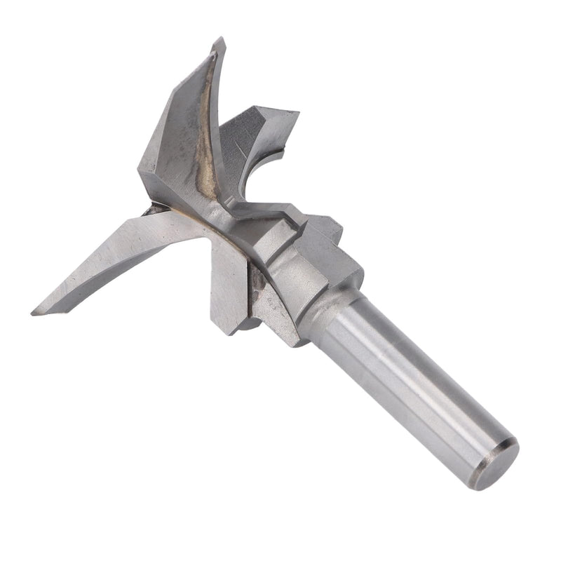 3 Flute Arc Bending Integrated Milling Cutter Router Bit 45°, 1/2 Inch Shank, Panel Slotting & Bending with Solid Wood, Hardwood Design
