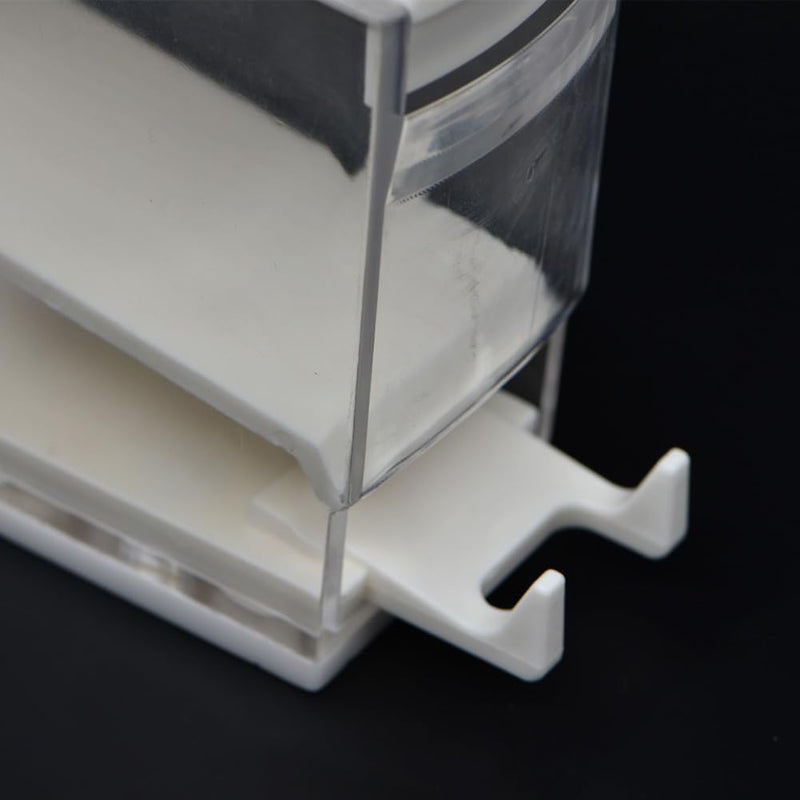 1 Pack Dental Cotton Roll Dispenser,Press Type Cotton Roll Holder Organizer (White) White