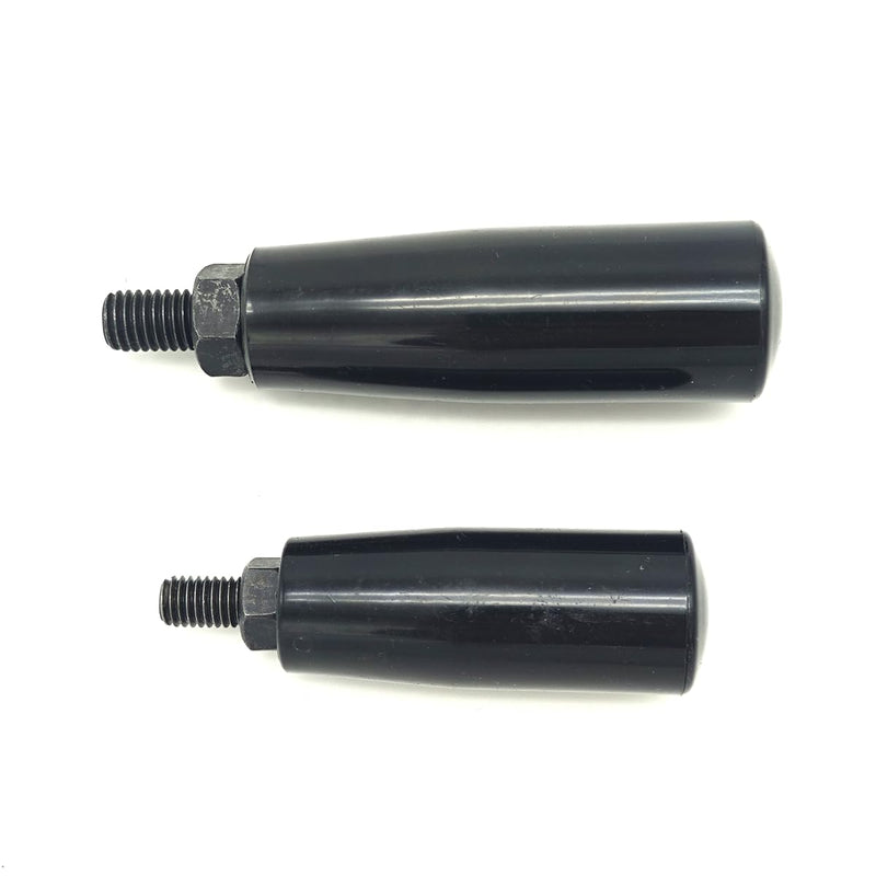Nylon Revolving Handle with M8 M10 Male Thread Screw Foldable Part Crank Handle Rotating Handle Plastic Knob for Industry Lathe Milling Grinding Machine (M10x80), Black M10x80