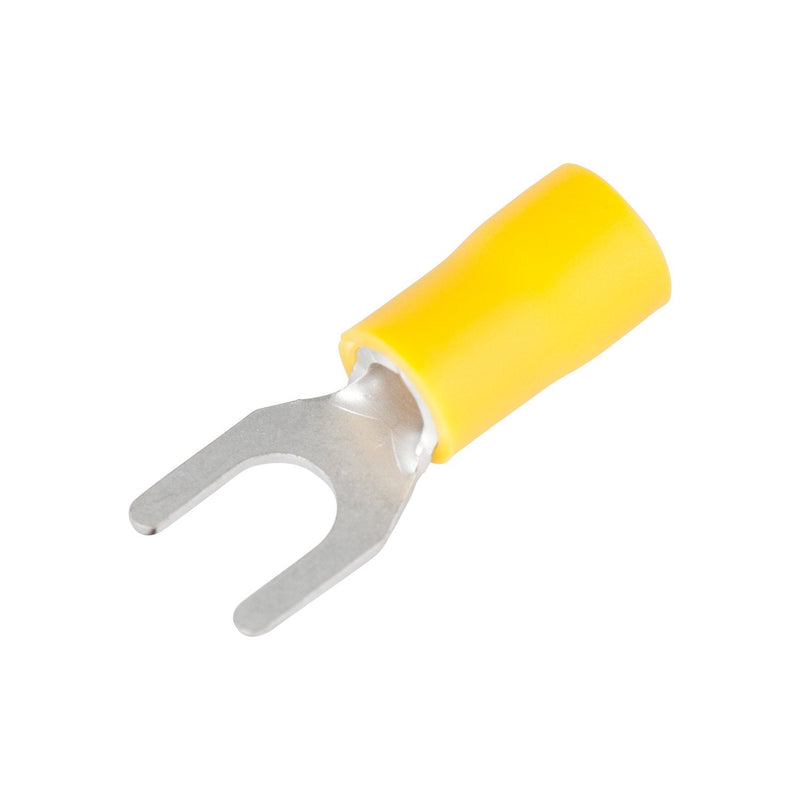 Gardner Bender 15-116 Terminal Spade, 10-8 Stud Sz, 15 Pack, Yellow (12-10 AWG), 5 Count Yellow (12-10 AWG)