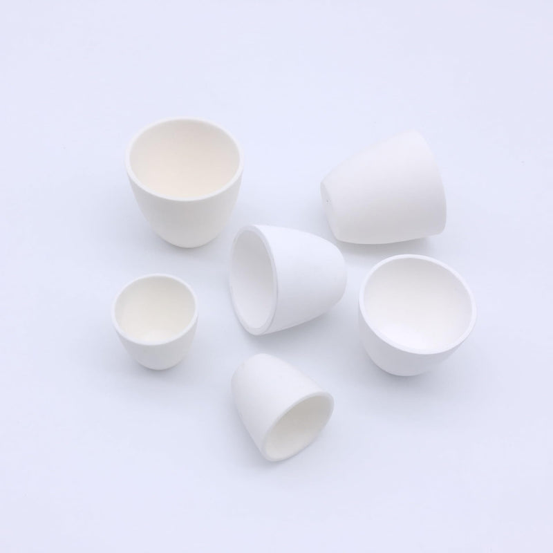 Alumina (Al₂O₃ > 99%) Crucible Alumina Crucible AL2Q3 Without Lid -High Form 30ml (4pcs)