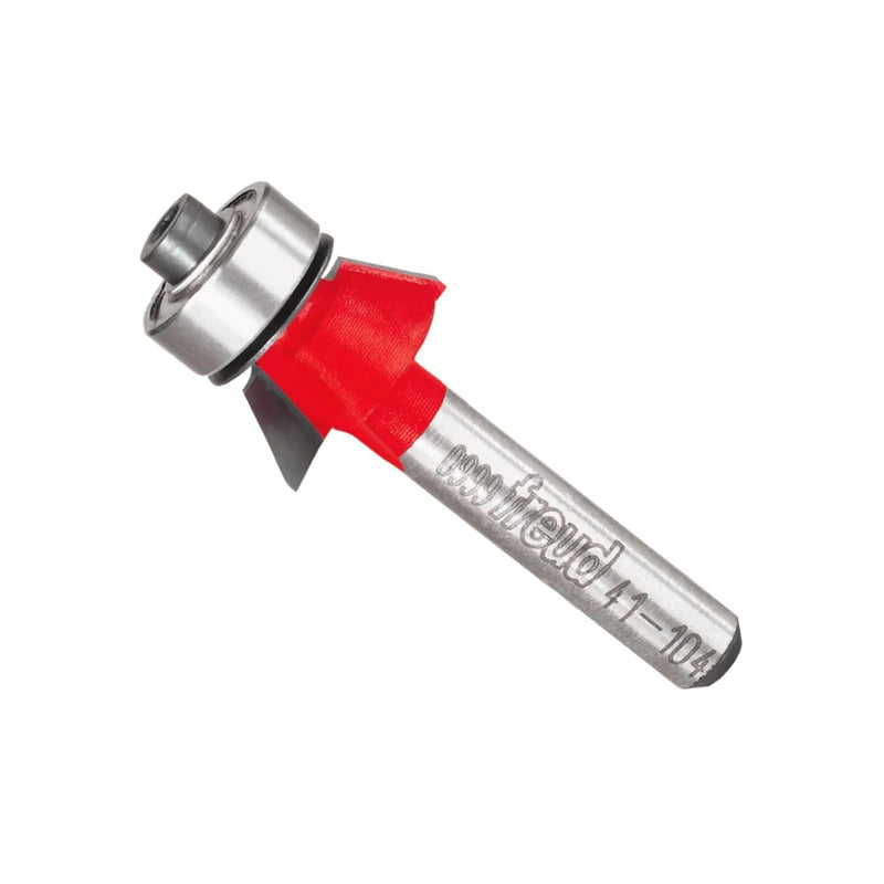 Freud Bevel Trim Bit with Angles from 8° to 45° - Clean Cuts for All Plastic Laminates - 19/32" Diameter, 9/32" Height, 1-7/8" Length - 41-104
