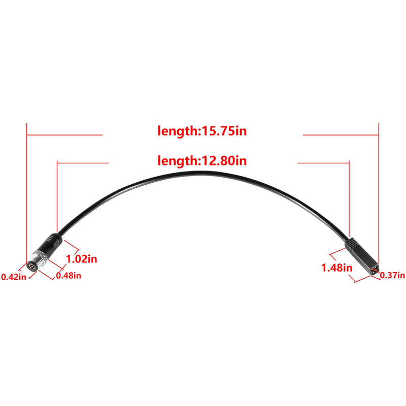720074-1 AS EC QDM Ethernet Adapter Cable Fits for Helix 7 G2N & G3N,All Helix 8, Helix 9, Helix 10, Helix 12 and Helix 15 Fish Finders