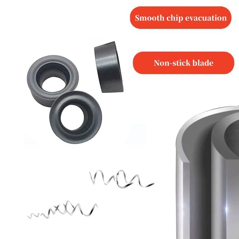 3/8” 1/2" SRACR SRACL SRDCN1010/1212 H06 Lathe Turning Holders Lathe Turning & Profiling Tool Holder with RCMT0602 Round Carbide Milling Inserts (10pcs RCMT0602MO(gray)) 10pcs RCMT0602MO(gray)