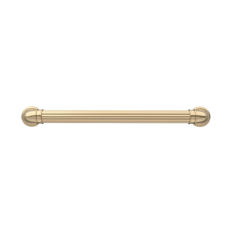 Richelieu Hardware BP8818192CHBRZ Casoria Collection 7 9/16-inch (192 mm) Center-to-Center Fluted Champagne Bronze Traditional Round Cabinet and Drawer Pull Handle for Kitchen, Bathroom, and Furniture 192 mm