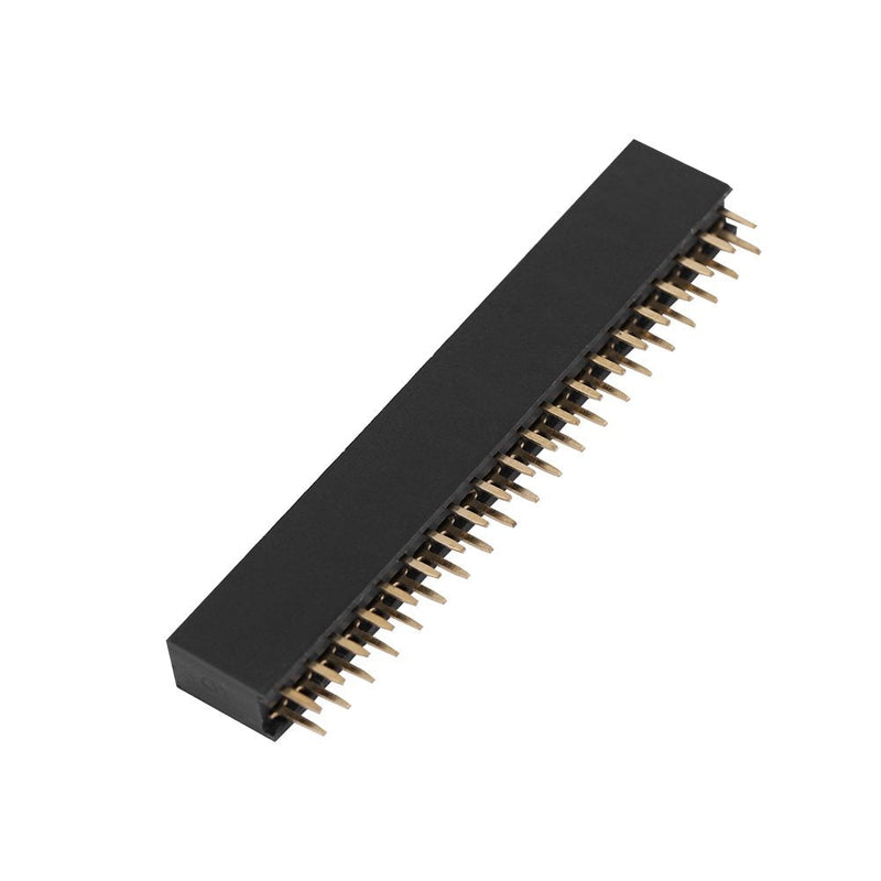 5Pcs Female Pin Headers 2x20 Pins 2.54m Row Short Pin Headers Connector PCB Board Pin Header Strip for