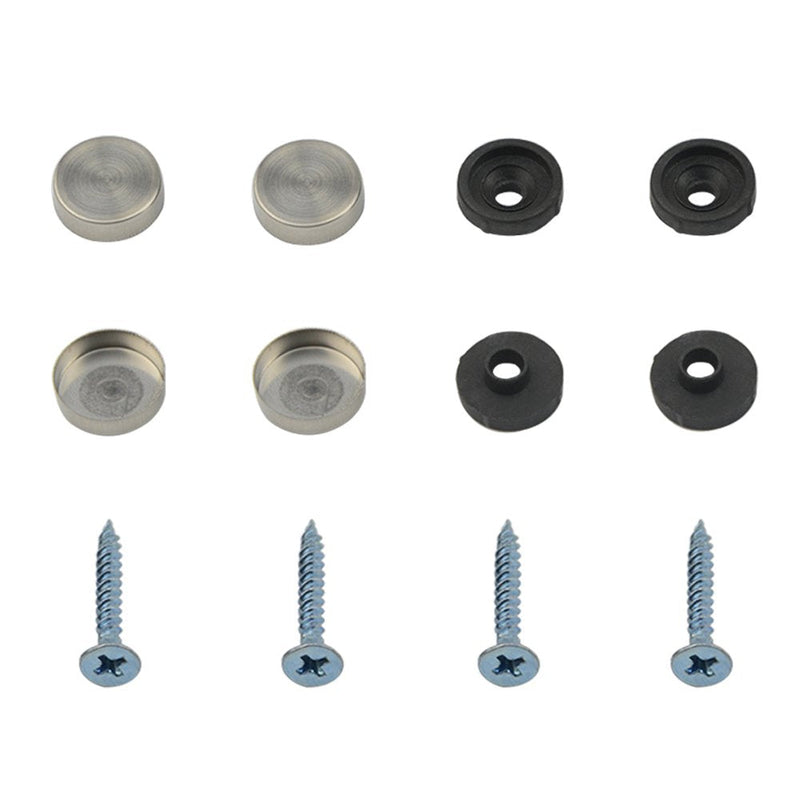 20PCS Stainless Steel Decorative Screws 13MM Screw Caps Mirror Screws with Caps Decorative Screw Covers (Silver)