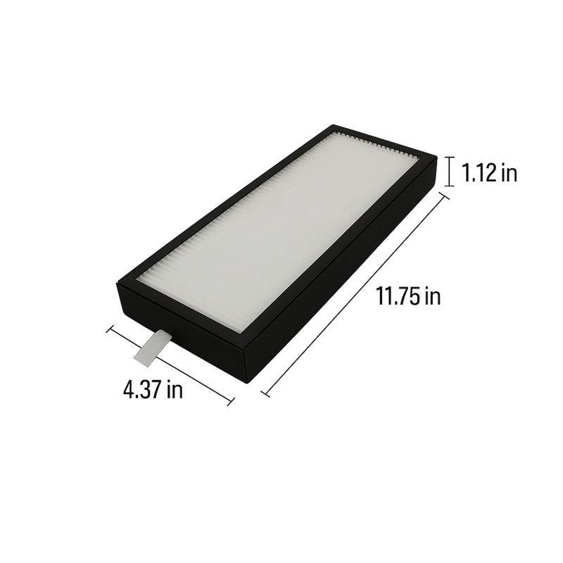Nispira AH60010 True HEPA Filter Replacement for Hoover Air Purifier WH10100 WH10200 Oreck AK60010QPC WK17001QPC WK17004QPC WK17003QPC WK17002QPC, 2 Pack white (2 packs)